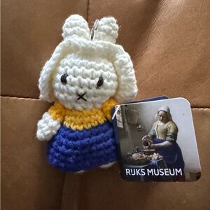 Miffy x Rijks Museum Milkmaid Just Dutch crocheted keychain